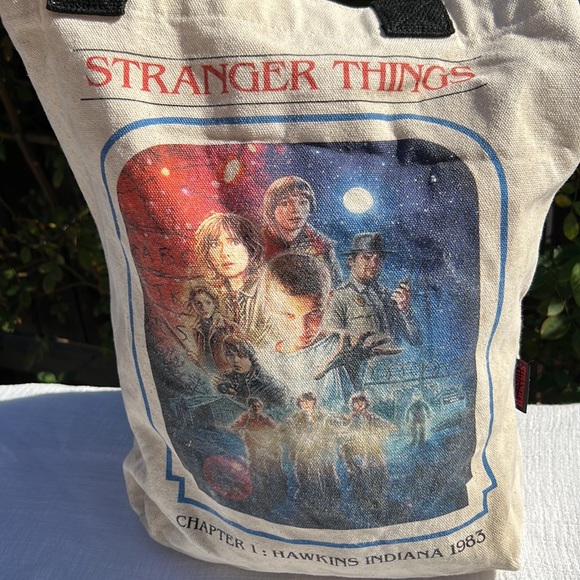 Loungefly Stranger Things Poster Canvas Tote - Picture 2 of 16